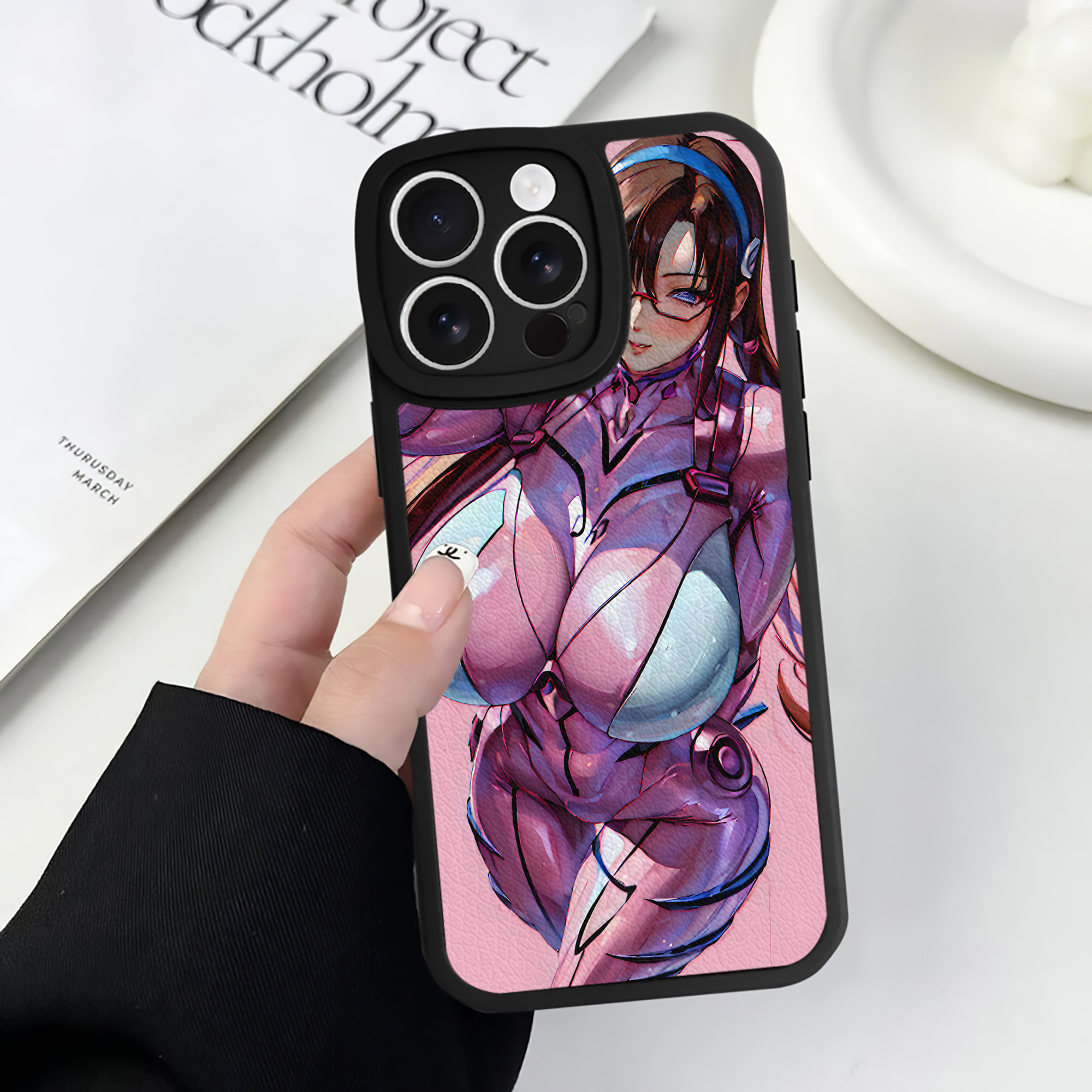 （画像用） EVA 新世紀エヴァンゲリオン 【iPhone 16シリーズ対応】シリコンスマホケース（レザー調） 材質：シリコン